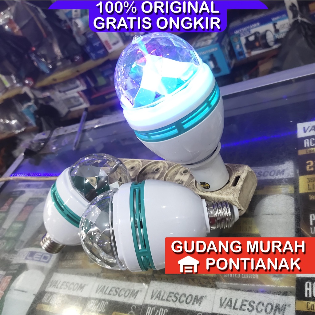 Lampu Disco Putar / Lampu Warna Warni Putar