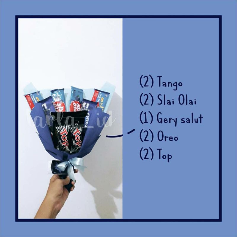 

Buket Biru 30ribu/Snack Serba Biru/Gift Box Surabaya