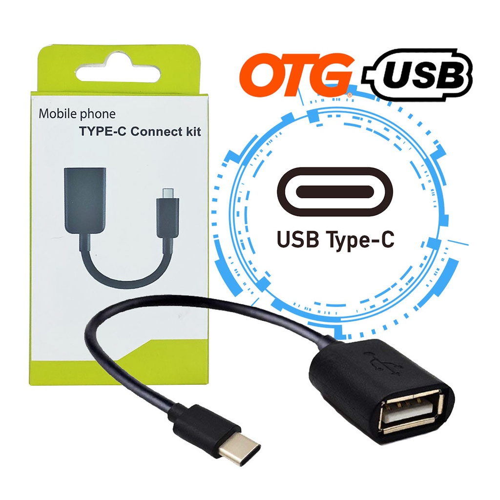 Jual Kabel Data Otg Usb To Type C Tipe C Konektor Adapter Connect Kit