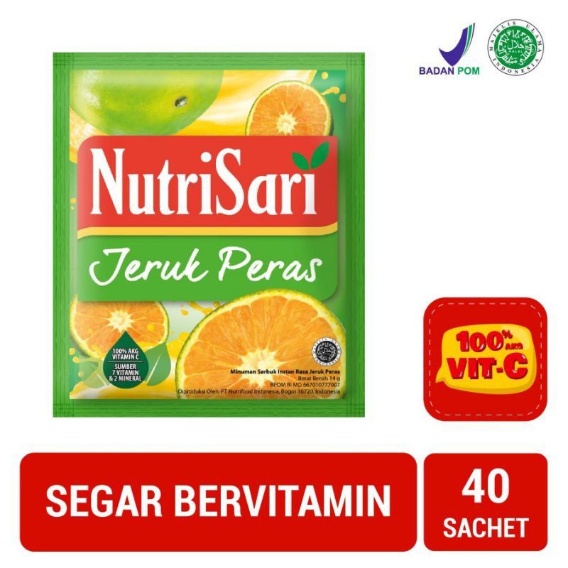 

Nutrisari Jeruk Peras 40 Sachet