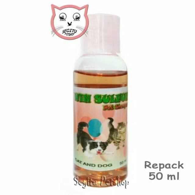 Shampo Kucing Wangi Win Sulfur Repack 50 ml