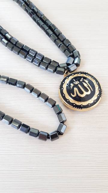 Kalung magnetic /kalung dan gelang magnetic lafazh gold