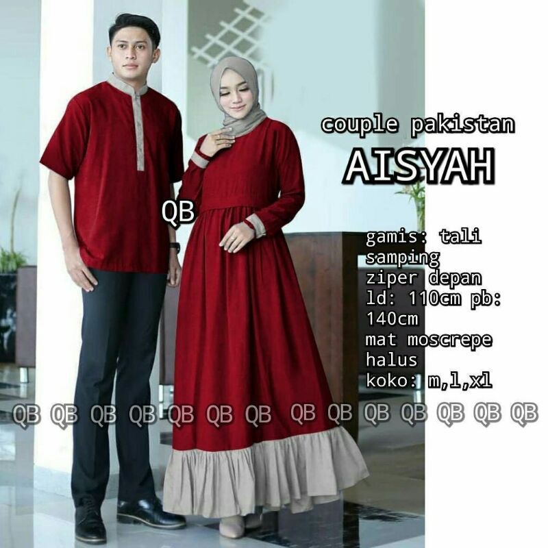 coeple pakistan aisyah/baju gamis