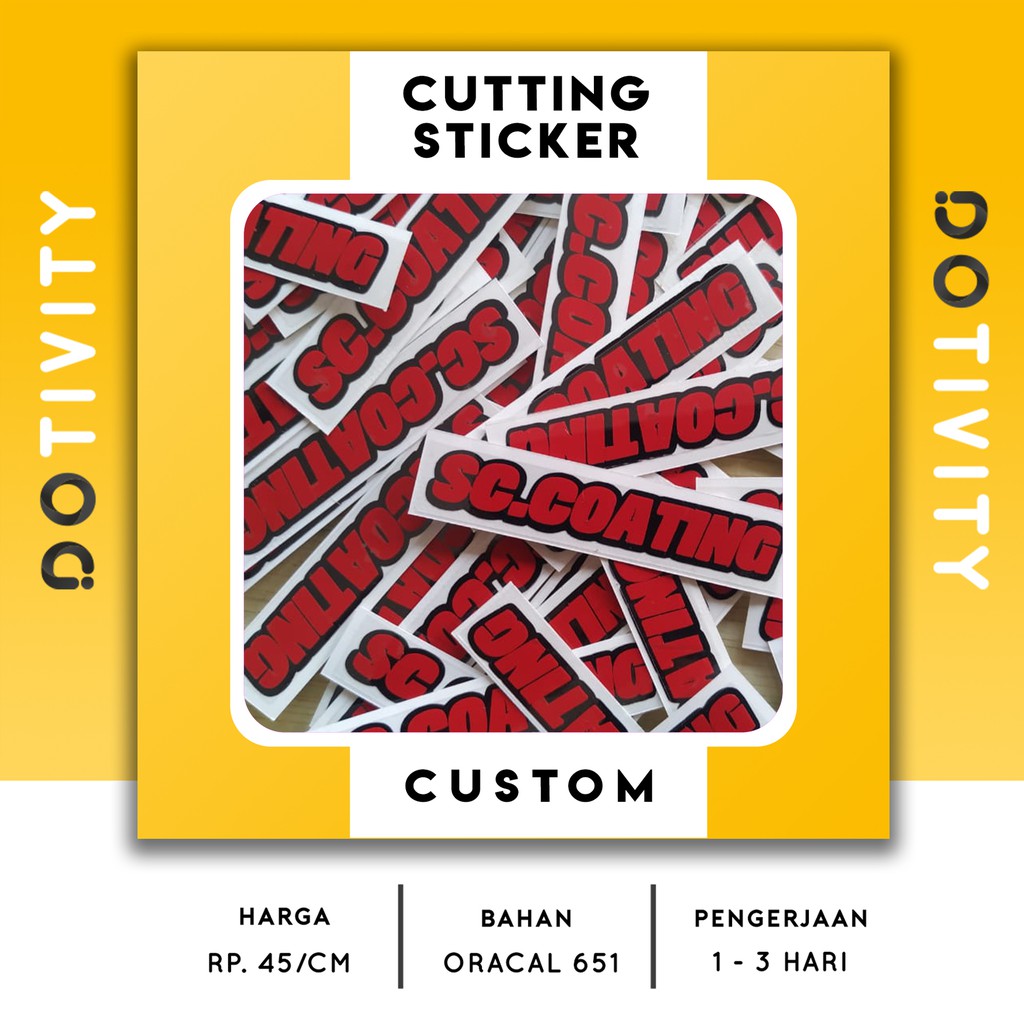 

Custom Cutting Sticker Oracal 651 Reflektif Hologram Desain Sendiri Bebas - LOGO - NAMA
