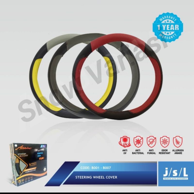 JSL Steering Wheel Cover Activo Premium Sarung Stir Mobil Type B