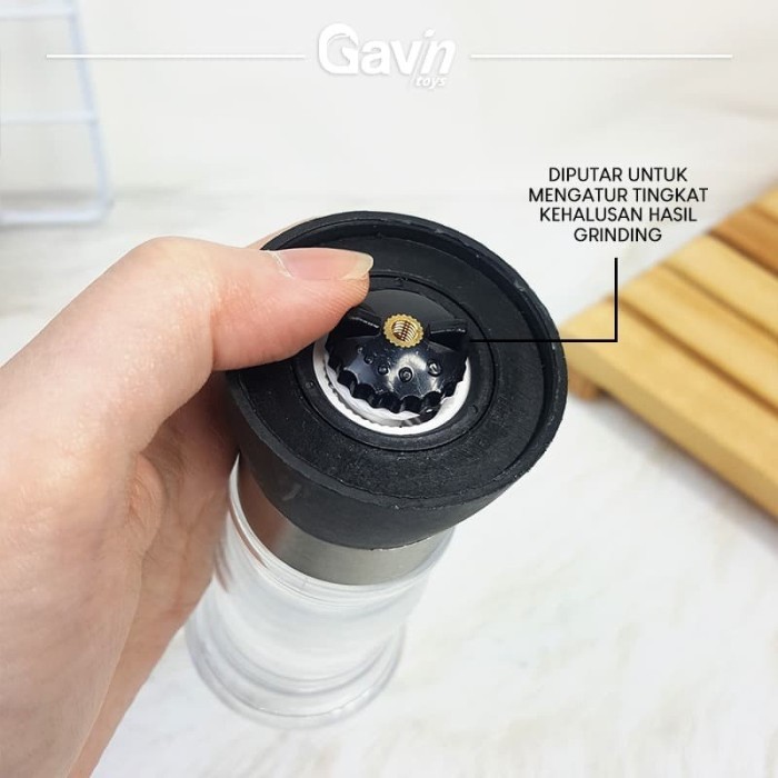 Botol Salt Pepper Grinder - Gilingan Garam Merica Lada Manual 60ml