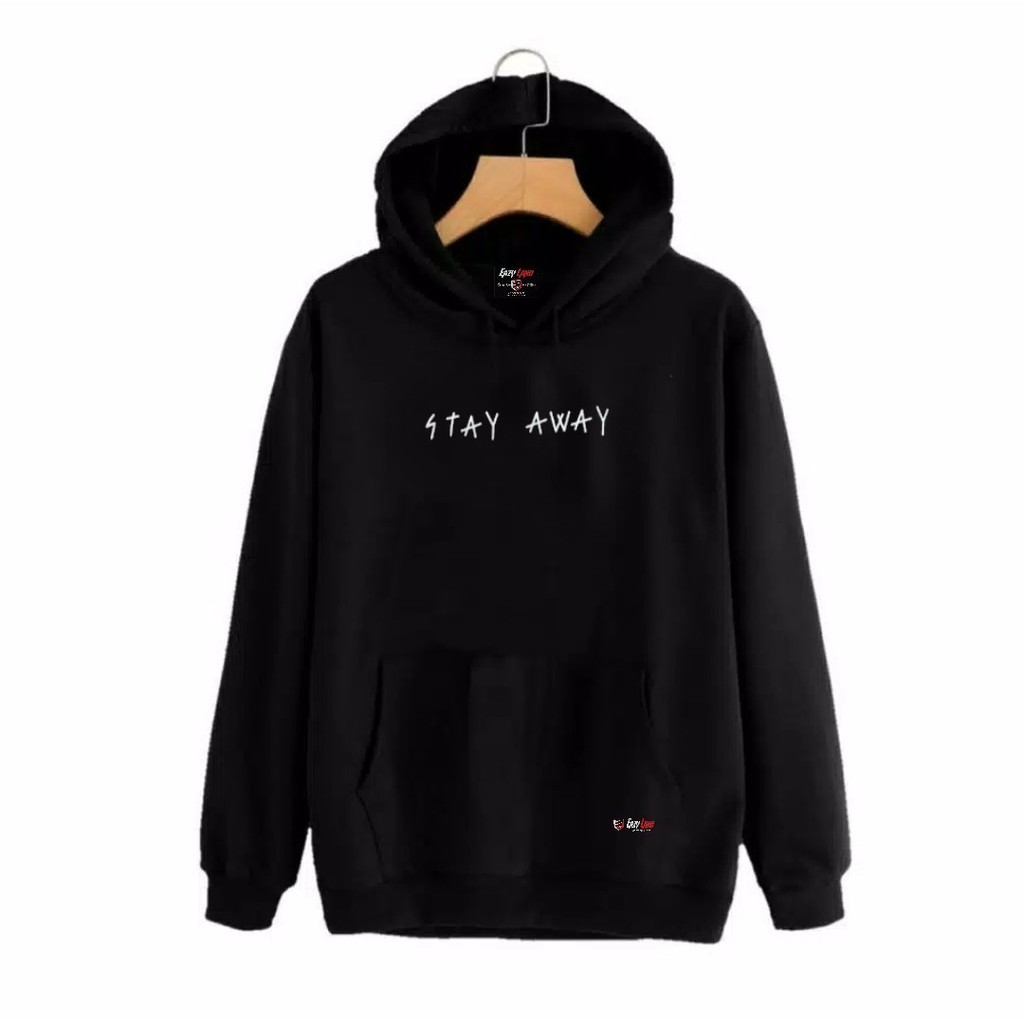 Jual Hoodie pria warna hitam MATRAS gambar I DONT CARE STAY AWAY