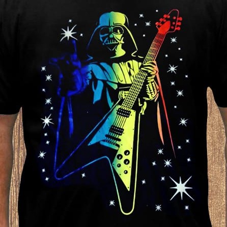 Kaos Baju Star Wars Darth Vader Gitar Warna Tshirt Superhero Rhymes Import