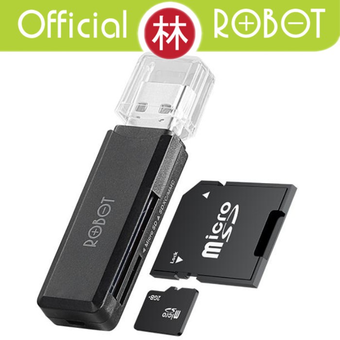 Robot CR102 Card Reader USB 3.0 Dual Slot Card SD/TF