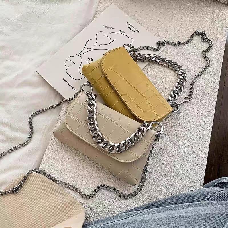 FLANELIS - Pastel Chain Strap / Tas wanita import slingbag korea bangkok tas slingbag korea