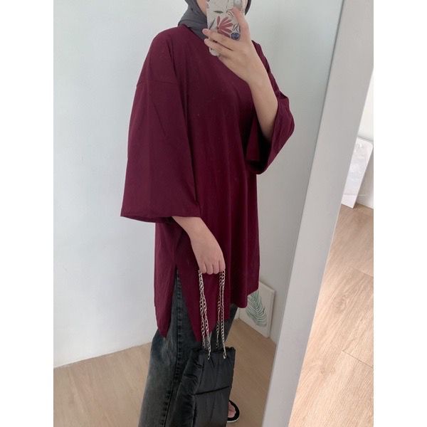 MYZA OVERSIZE XXL SLIT BLOUSE