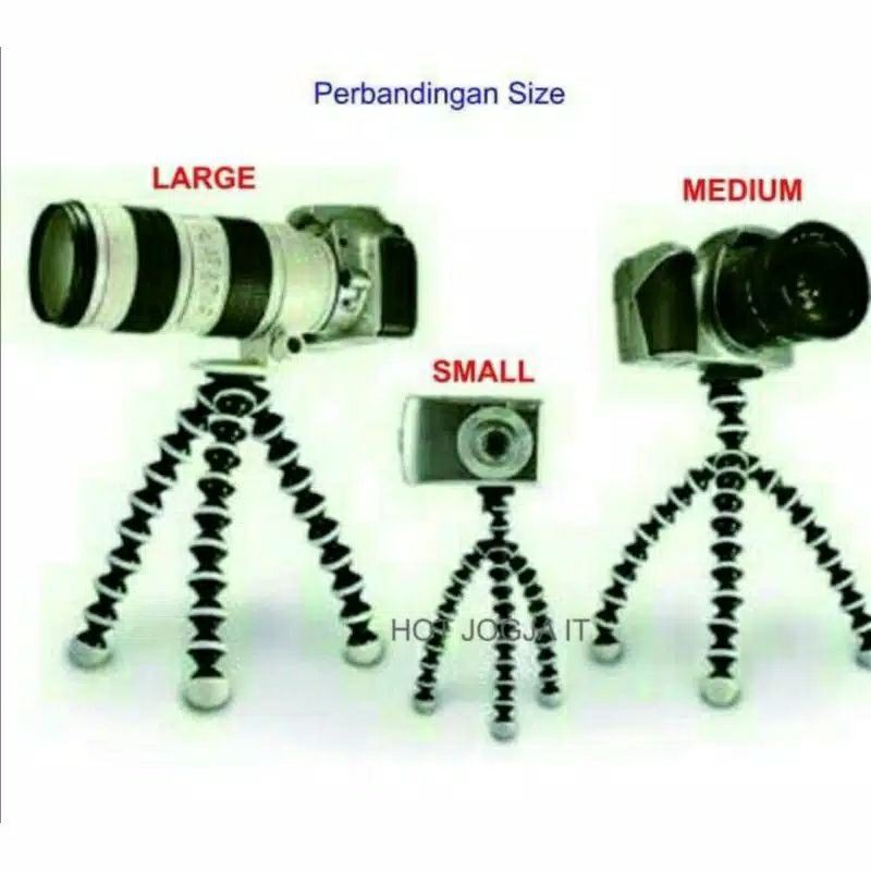 Tripod fleksibel gorilla ukuran Medium 23 cm (M)