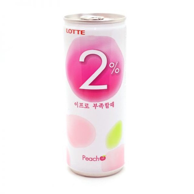 

Lotte 2% Chilsung Peach Juice Minuman Korea Rasa Buah Persik 240ml