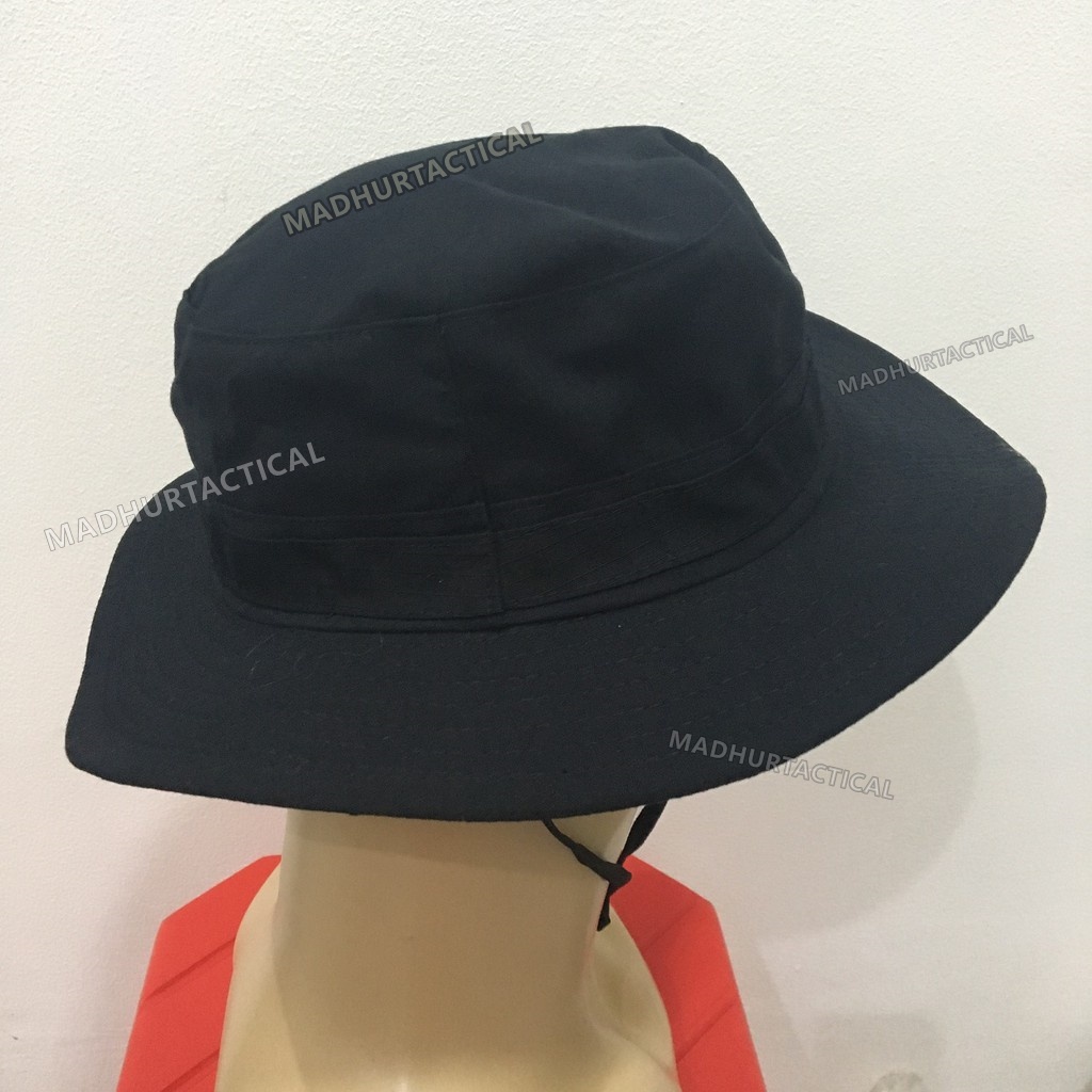 Topi Gunung Hitam Topi Rimba Hitam Tactical