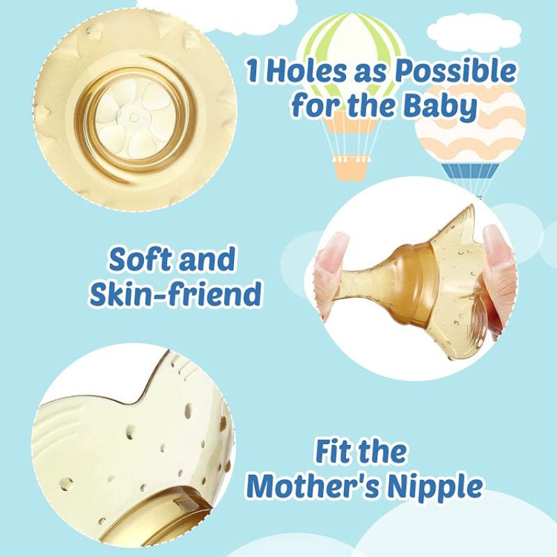 UPGRADE Silikon Pelindung Puting Ibu Menyusui Nipple Shield Protector Nyaman Anti Sakit Free Box