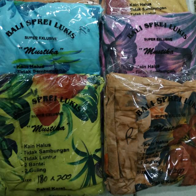 Sprei lukis bali rijek uk 180x200