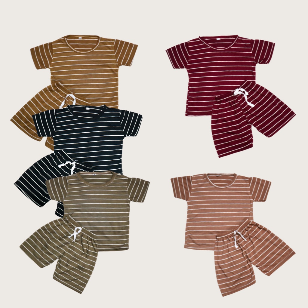 BabynKids - Setelan Anak Laki Laki / Setelan Salur Anak Unisex / Setelan Anak Perempuan / Setelan Harian Anak / Setelan Anak usia 0 - 5 tahun