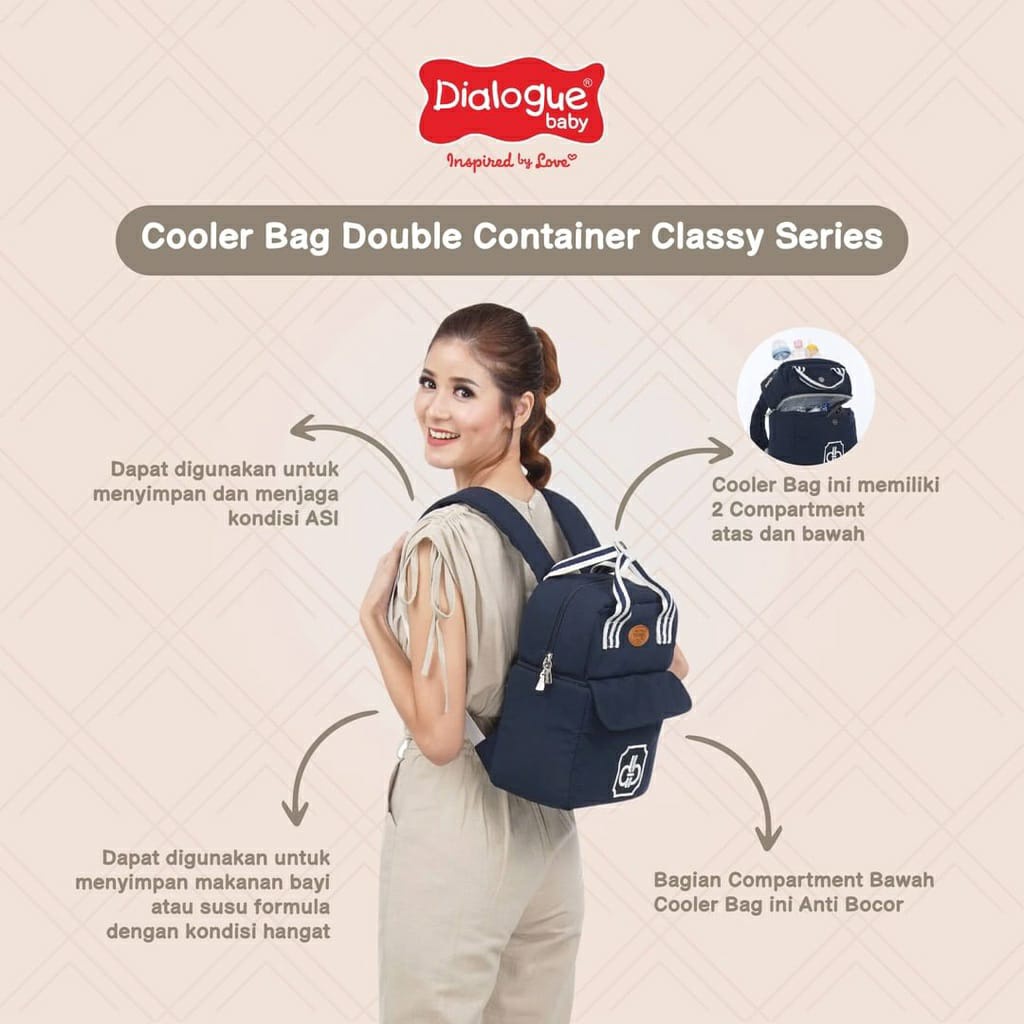 Dialogue DGC1009 Cooler Bag Classy Series - Tas Pendingin Susu Asi