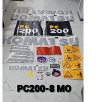Stiker Alat Berat Komatsu PC200-8 MO Stiker Excavator Komatsu