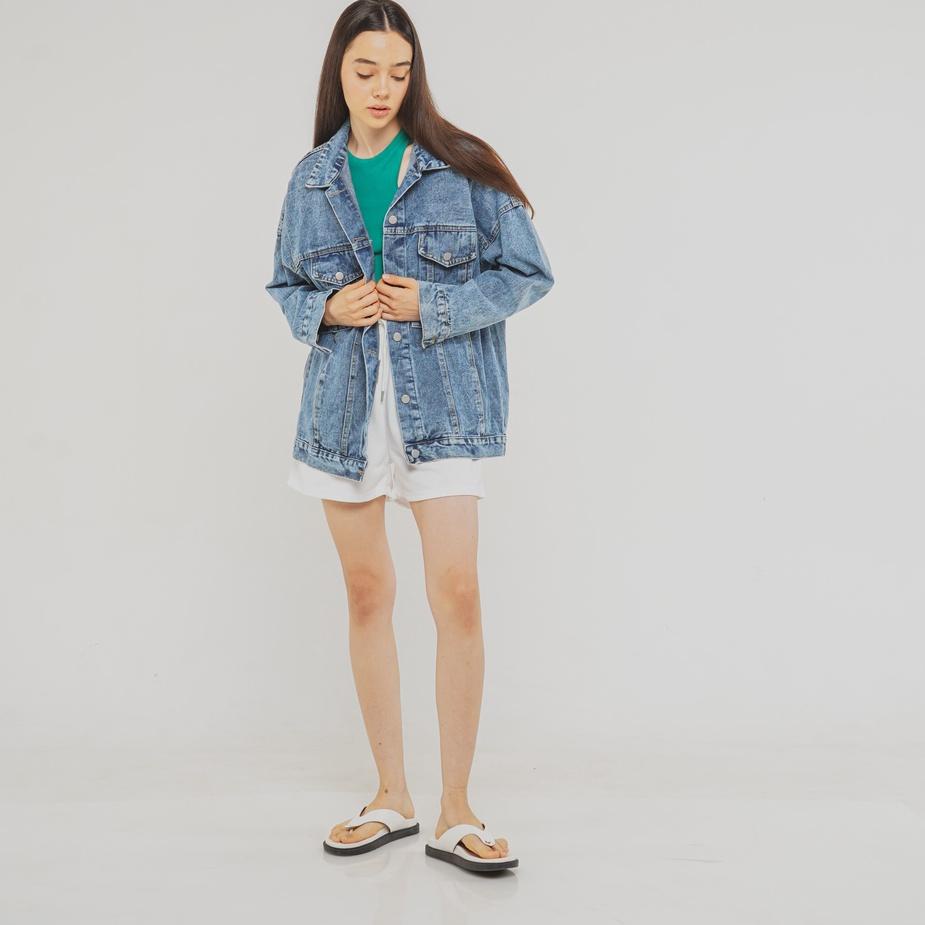 (TERBAIK) This Is April Jaket Jeans Wanita Fender Jackets Denim – 181503