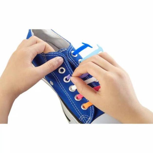 Premium Silicone Shoelaces / Tali Sepatu Silikon Karet