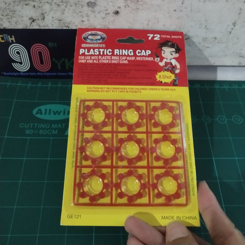 PELURU DOBLIS Merah 9 Ring GE121. Mainan Pluru Dompis Anak 90an MURAH