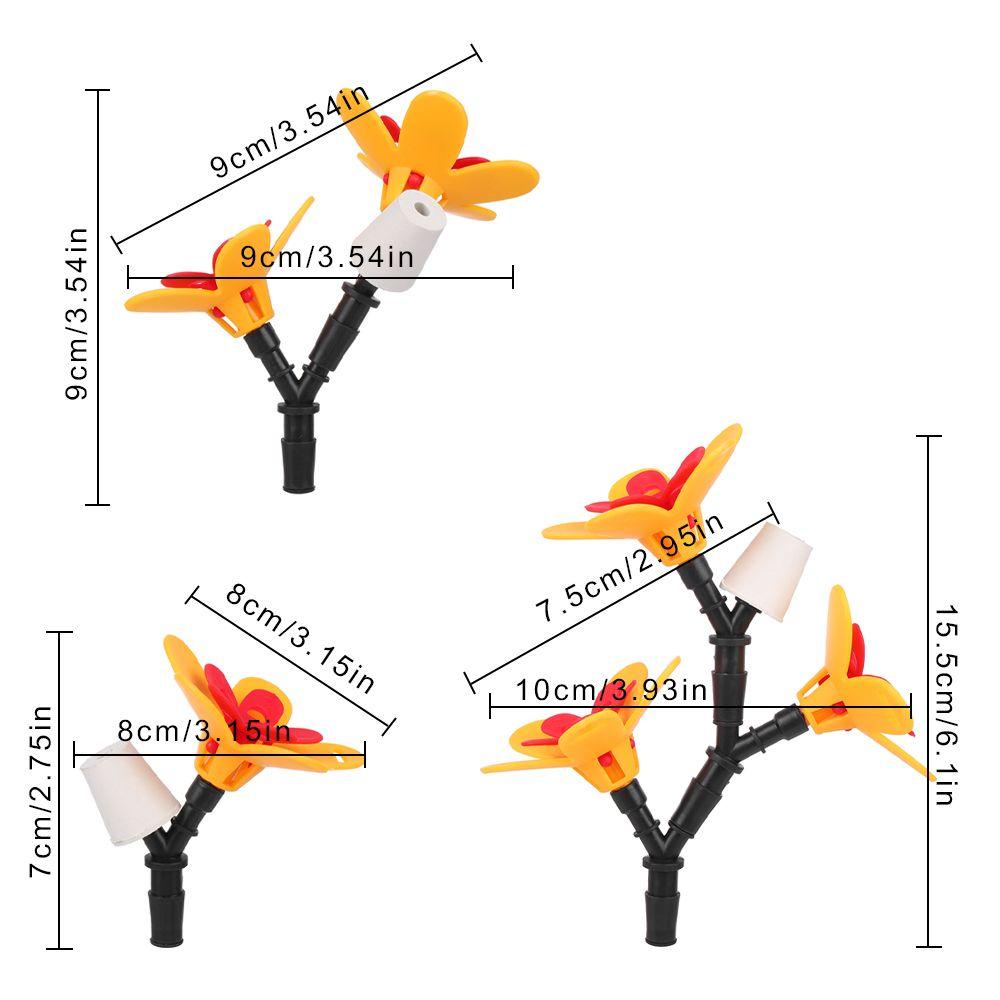 Solighter Hummingbird Feeder Kit Yard Decor Perlengkapan Burung Plastik Hummingbird Feeder Kit Diy