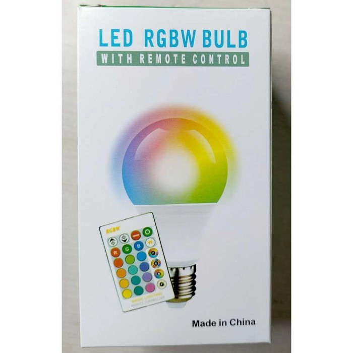 Lampu Bohlam  Multi Warna Cahaya RGB Dengan Remote Control TaffLED