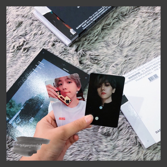 BAEKHYUN EXO OFFICIAL PHOTOCARD CITY LIGHTS ALBUM