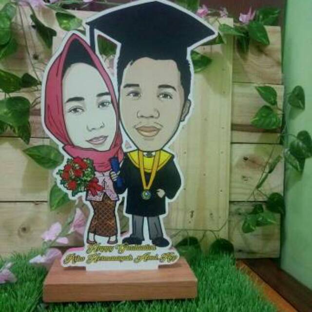 

Kado Wisuda/Kado Unik/Kado ulang tahun/Kado pernikahan/karikatur