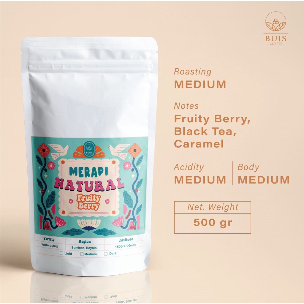 

Kopi Arabika Merapi Natural 500gr
