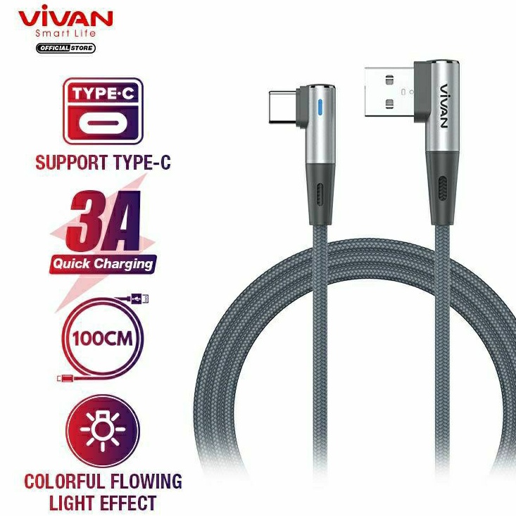 Kabel Data Vivan BWC100S Kabel Data Type C ORIGINAL