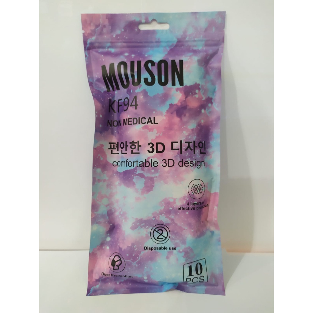 KF94 MOUSON 4 PLY GALAXY TIEDYE ISI 10PCS