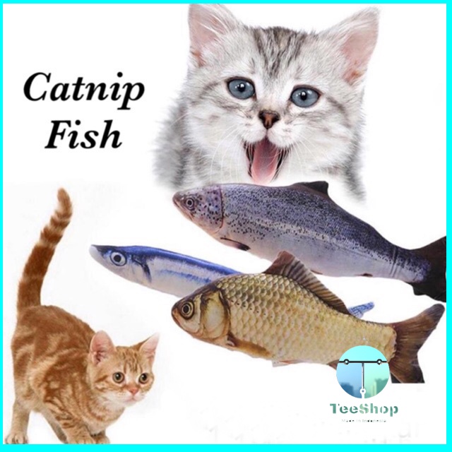 Mainan Boneka Catnip Ikan | Catmint Fish Mainan Kucing Cat Toys Gigitan Kucing Ikan | Cat Nip Doll