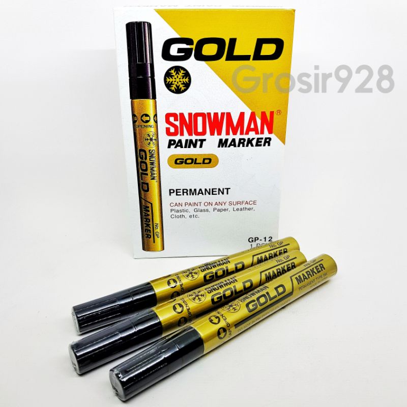 

Spidol Paint Marker Snowman Gold