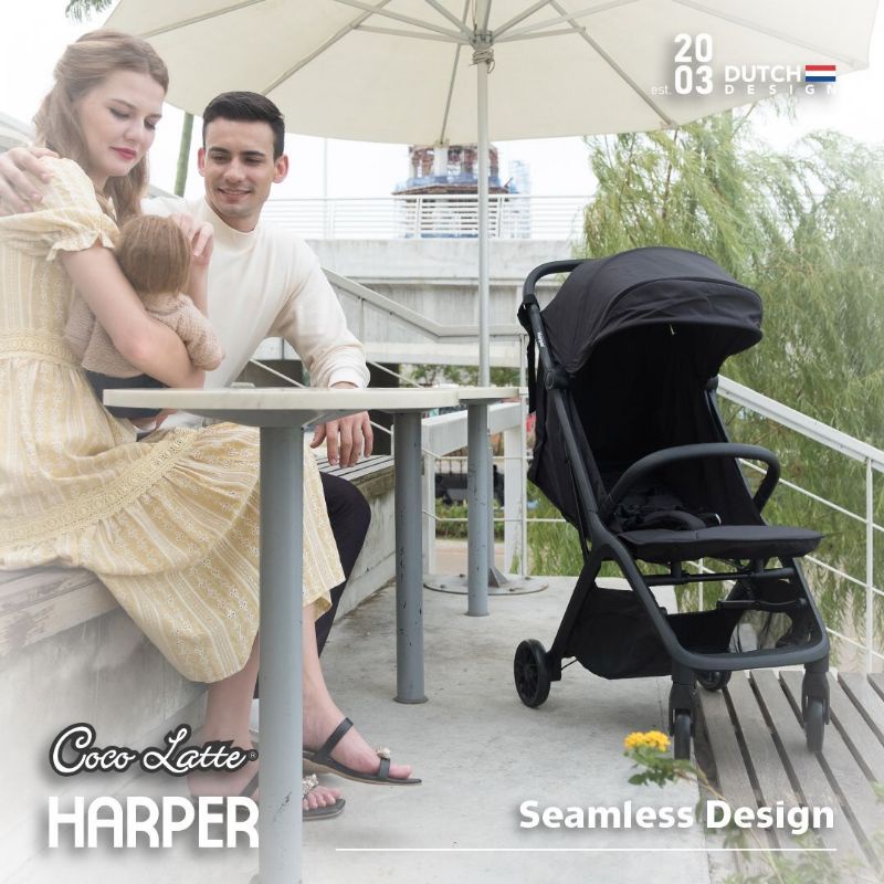 Makassar - Stroller Cocolatte Harper Kereta Dorong Bayi Cabin Size Autofold