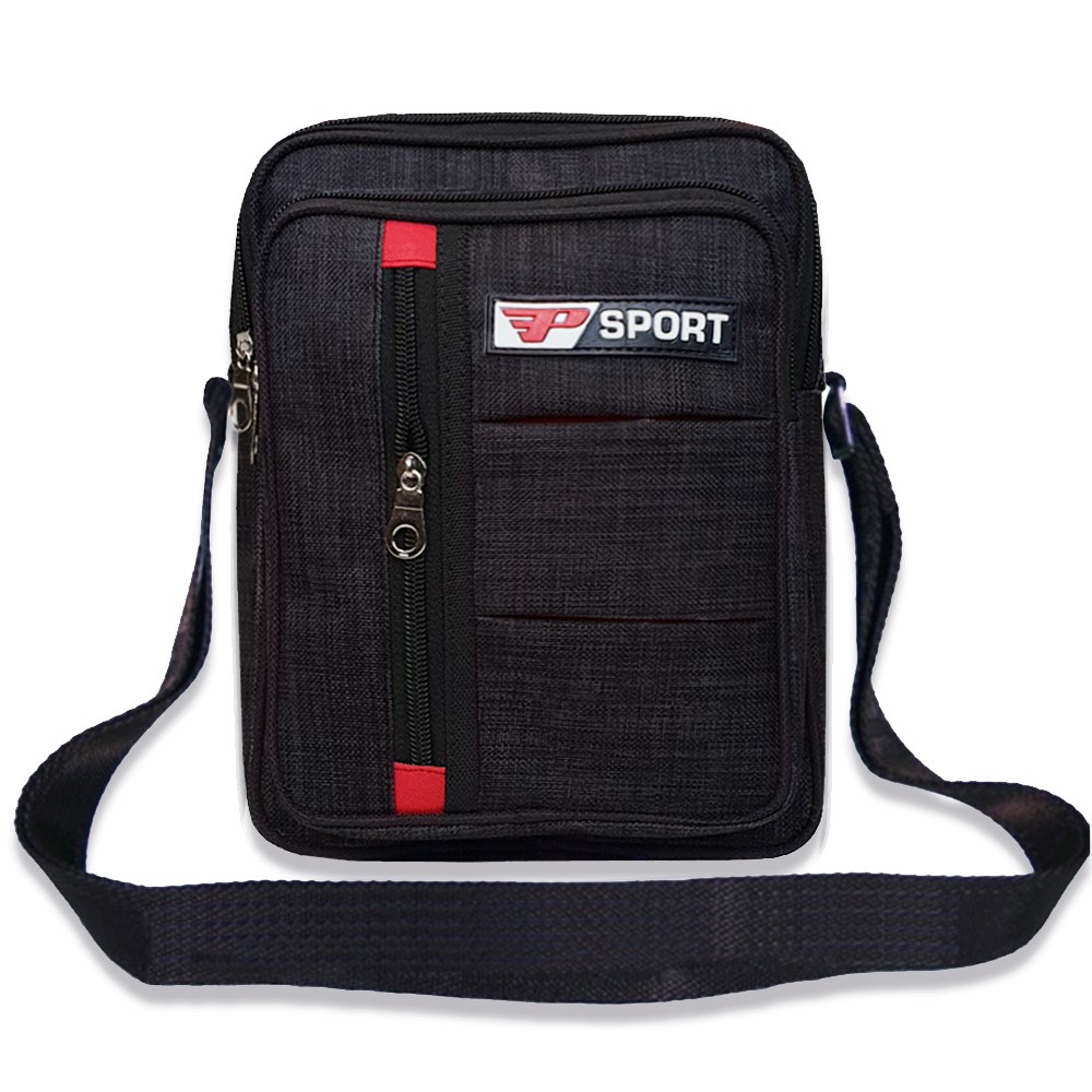 SHOPEE 7.7 BOMBASTIS SALE!! REAL PIC SPORT Tas Selempang Pria Wanita Unisex Slingbag Pria SPORT0101 Bahan Nilon