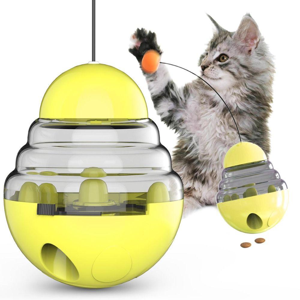 Solighter Food Treat Ball Toy Mainan Latihan IQ Cat Teaser Puppy Bowl Slow Food Feeder