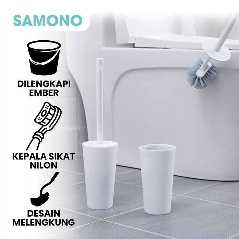 Samono Sikat Kamar Mandi Bathroom Brush+Dudukan Sikat STB145