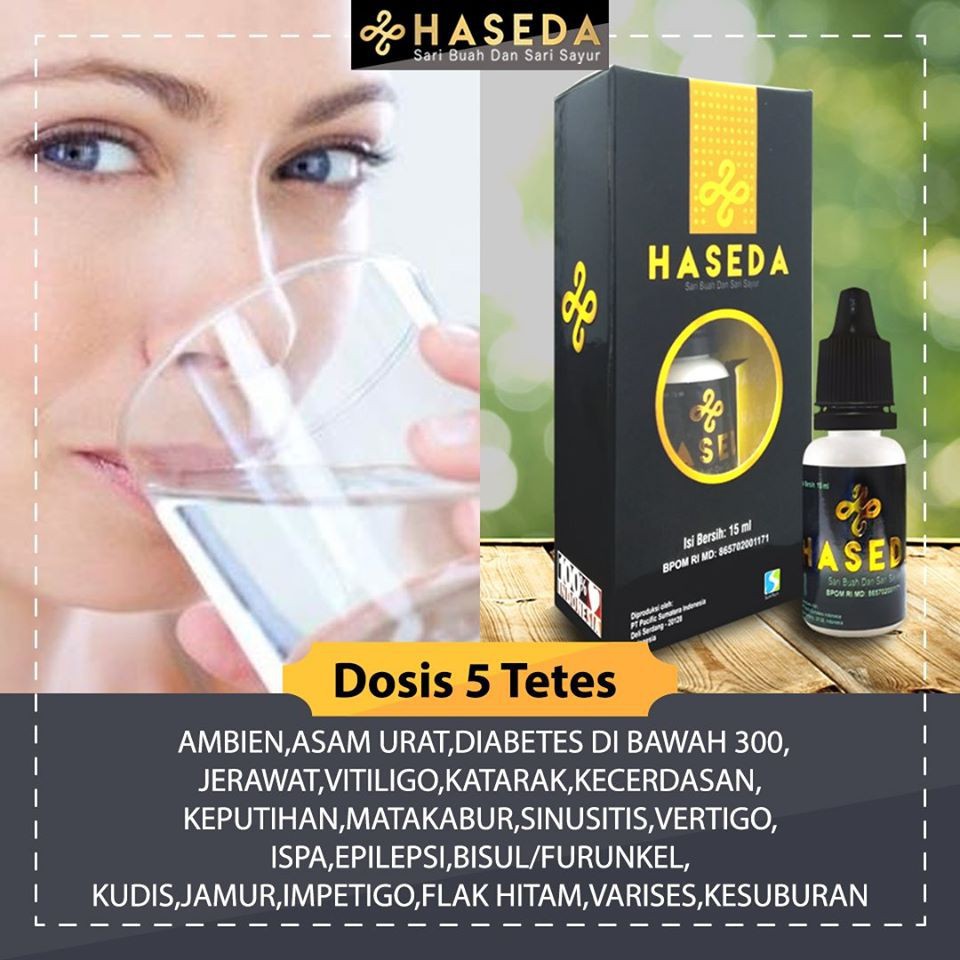 HASEDA 15ML OBAT TETES HERBAL SARI BUAH DAN SAYUR