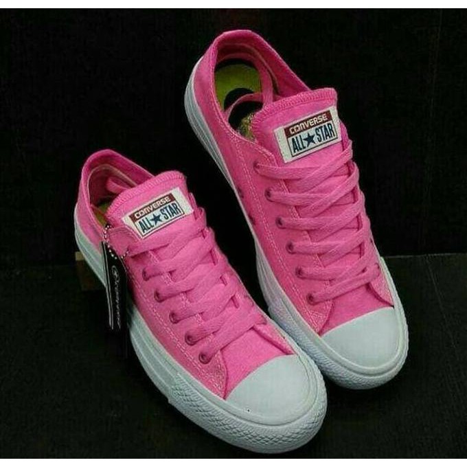 Converse Ct Size 36-40 Sepatu Wanita Sneakers Casual Pink Blue Abu - Fuchsia, 36