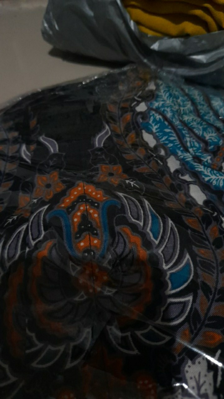 Bswart Batik Hrb026 Kenongo Hem Pendek Padi Pekalongan M L Xl Xxl Batik Pria Murah Modern Grosir