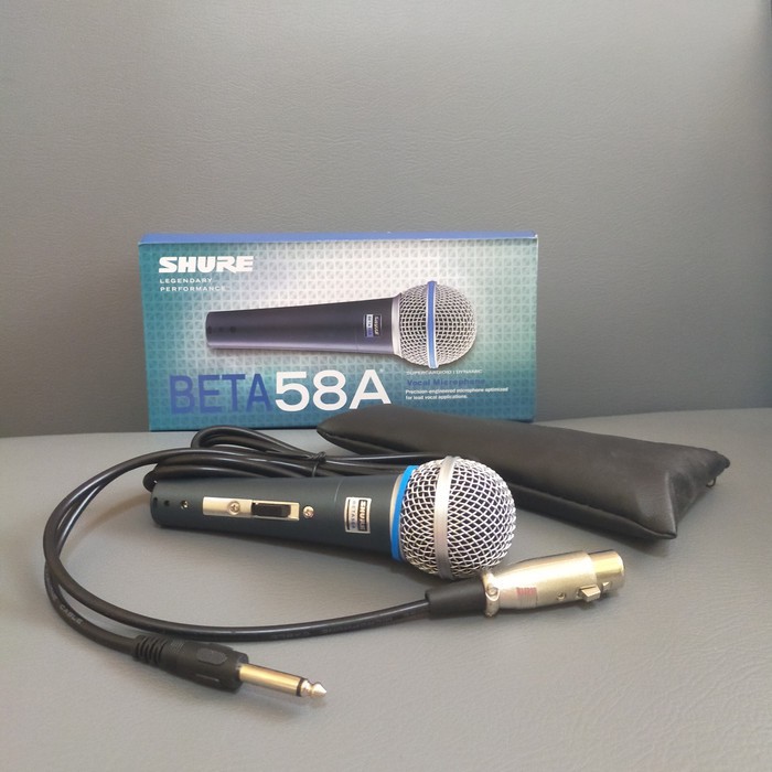 MIC KABEL SHURE BETA 58 A SK / MICROPHONE SHURE KABEL BETA 58A / MIC SHURE BETA 58A / BETA58A