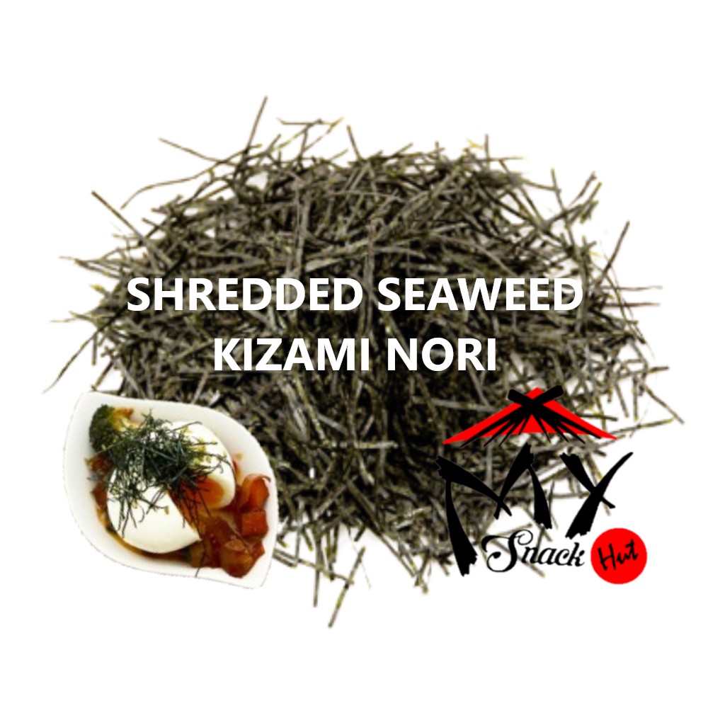 KIZAMI NORI 10GR - SHREDDED DRIED DRY ROASTED SEAWEED HARI NORI ANGEL HAIR CUT - RUMPUT LAUT TABUR TABURAN TOPPING POTONG PANJANG HALAL