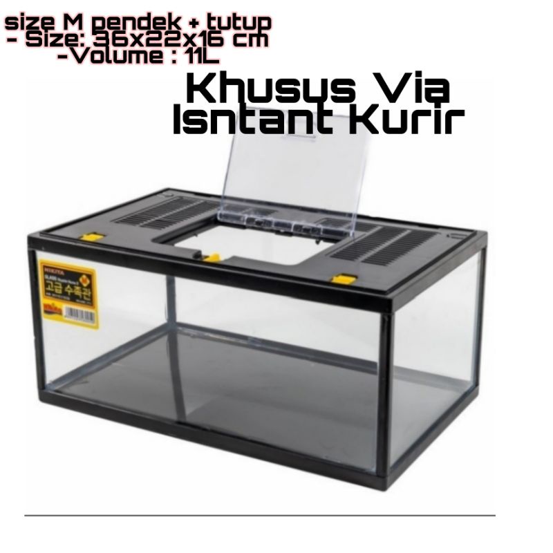 Jual GLASS REPTILE HOME NIKITA Medium/KANDANG REPTIL/KANDANG GECKO