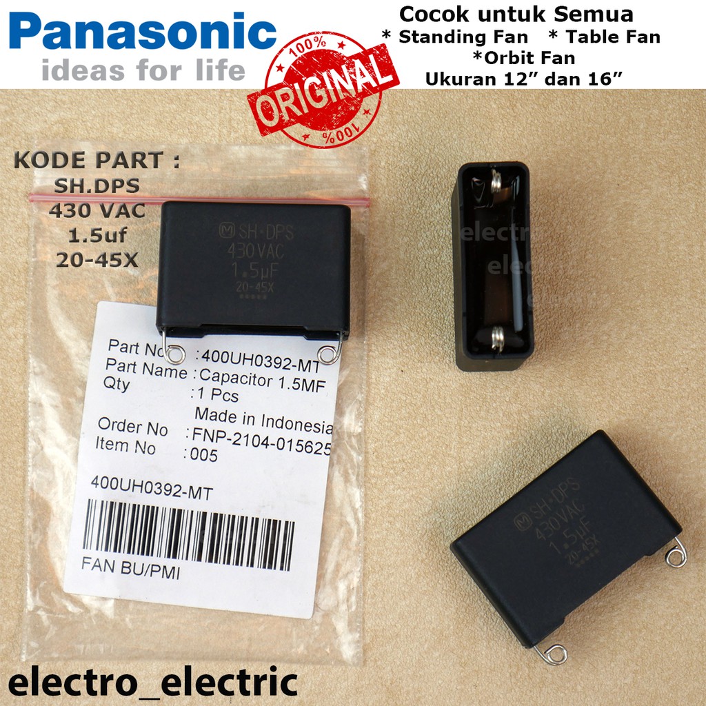 Kapasitor Kipas Angin Panasonic