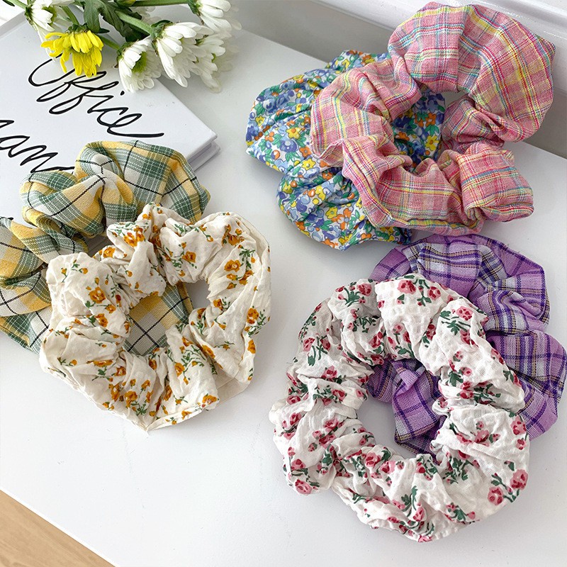 Ikat Rambut Scrunchies Scrunchie Cepolan Rambut Karet Elastis Murah [LO]