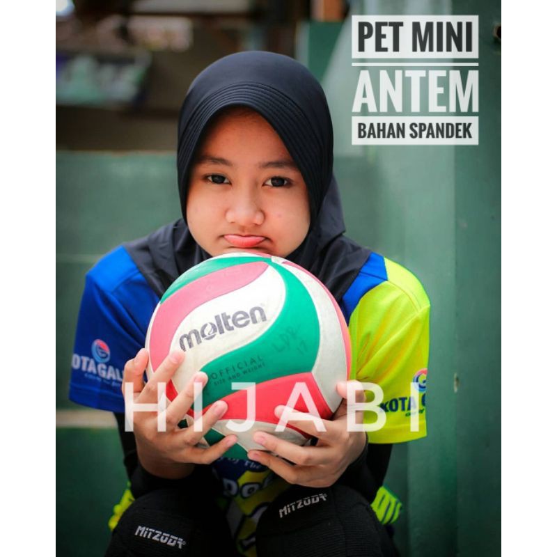 Hijab Instan Sport Pet Mini Antem Atau Pad Kecil Spandek