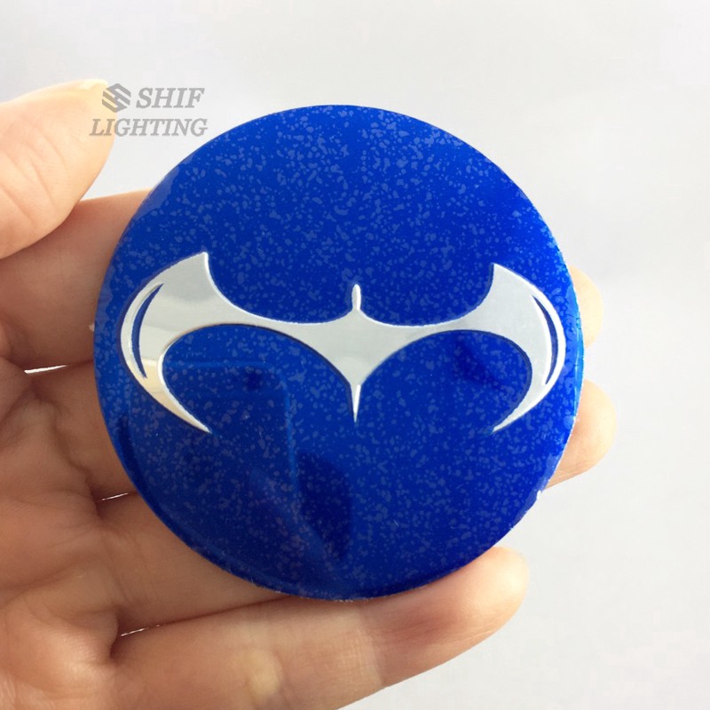 Stiker Emblem Logo Batman Dark Knight 4x56mm Untuk Velg Hub Mobil