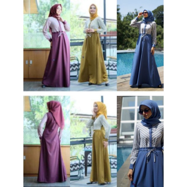 Gamis mutif terbaru / Mutif silvana / gamis dewasa